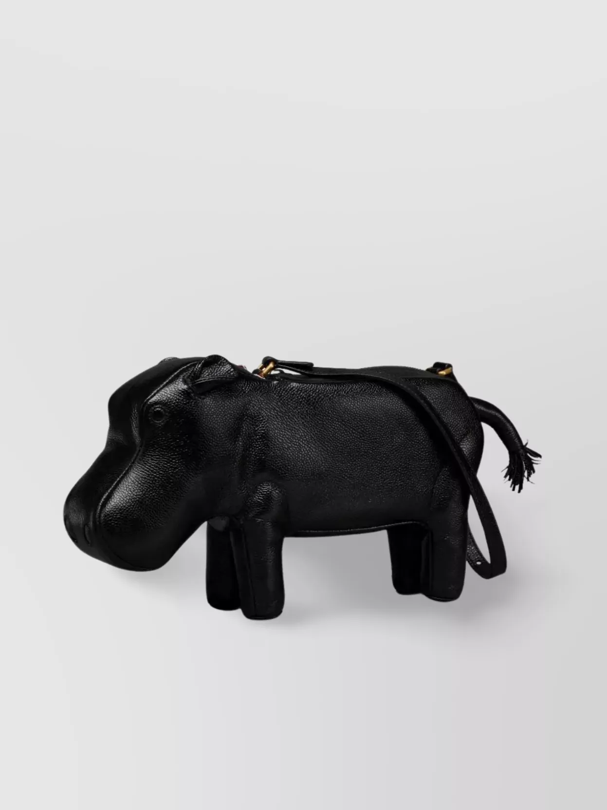 Thom Browne Hippo Baguette Bag With Pebble Grain Leather