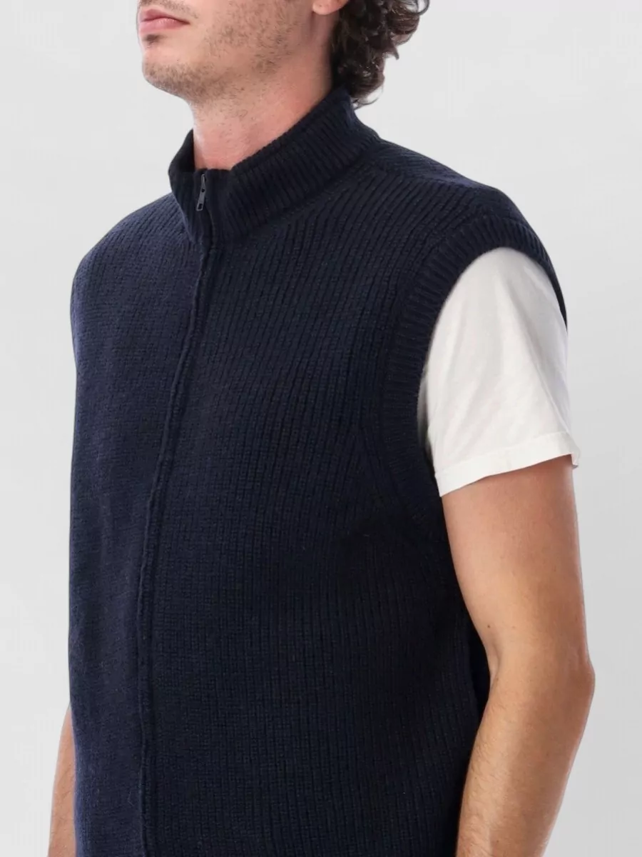 Margaret Howell Wool Relaxed-Fit Ribbed Zip Gilet