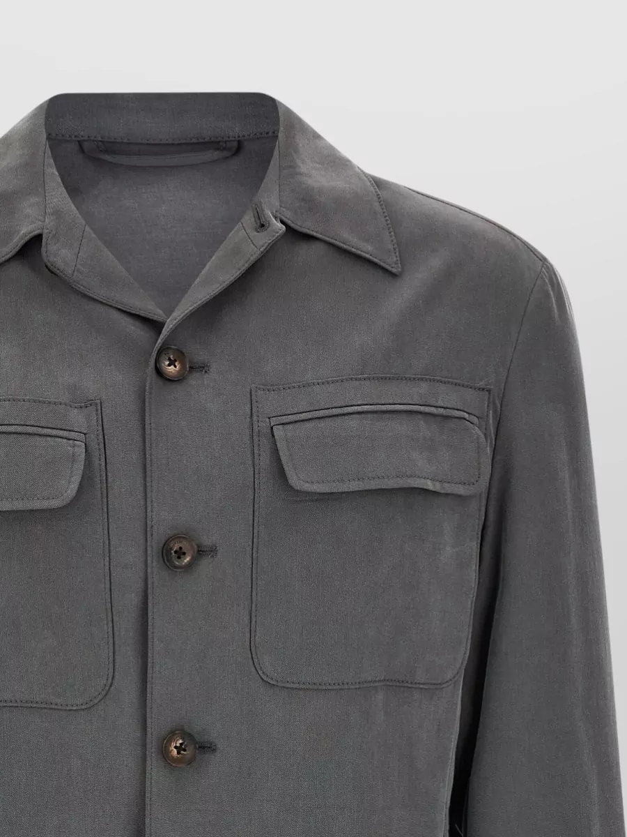 Pal Zileri Lyocell Shirt Jacket