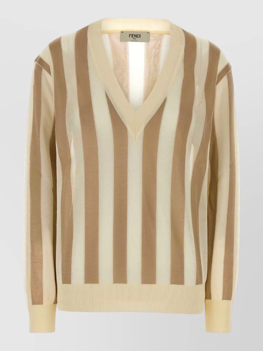 Fendi silk-blend sweatshirt