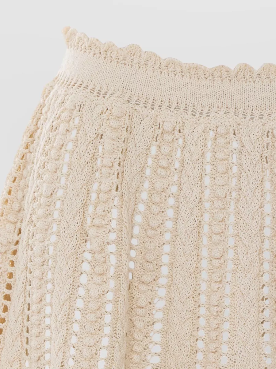Isabel Marant Etoile Cotton Crochet Mini Skirt