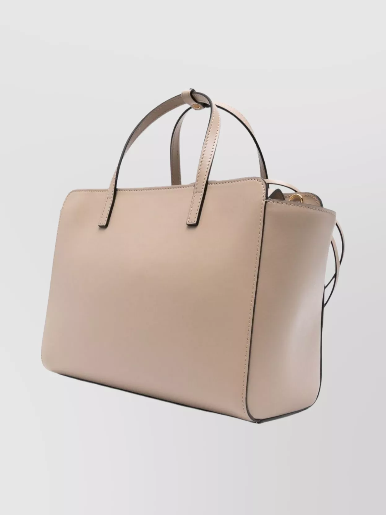 Hidesins Medium Leather Tote With Flap And Strap