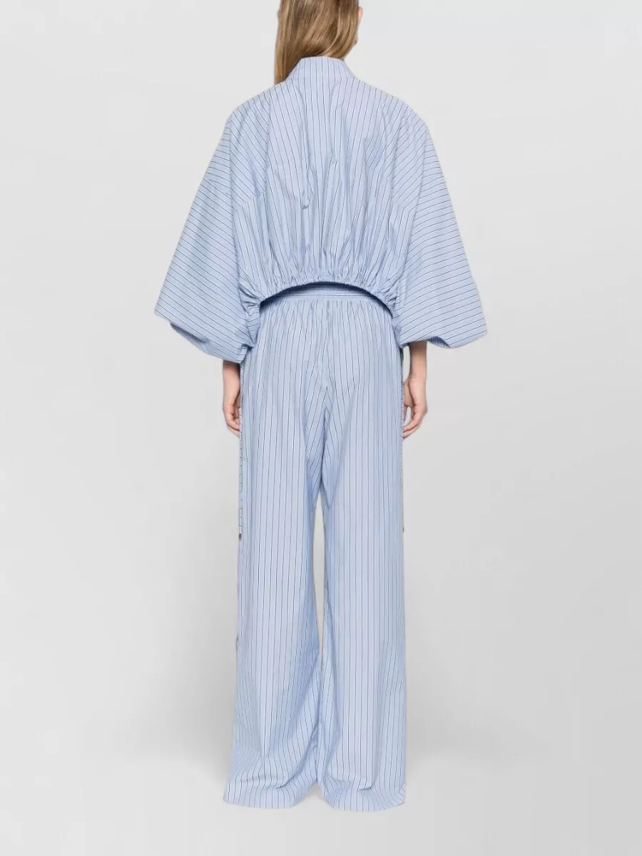Zimmermann Striped Long-Sleeve Blouse