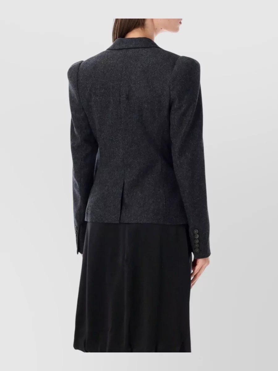 7 For All Mankind Wool High Shoulder Blazer