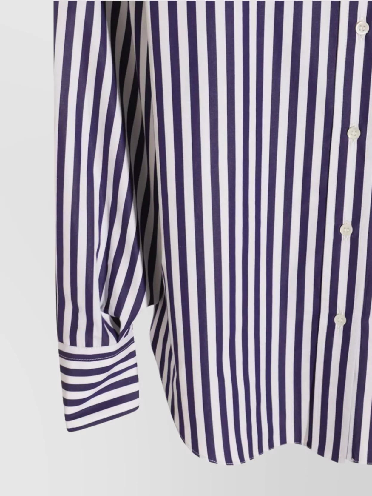 Brunello Cucinelli Striped Long Sleeve Top With Chest Pocket