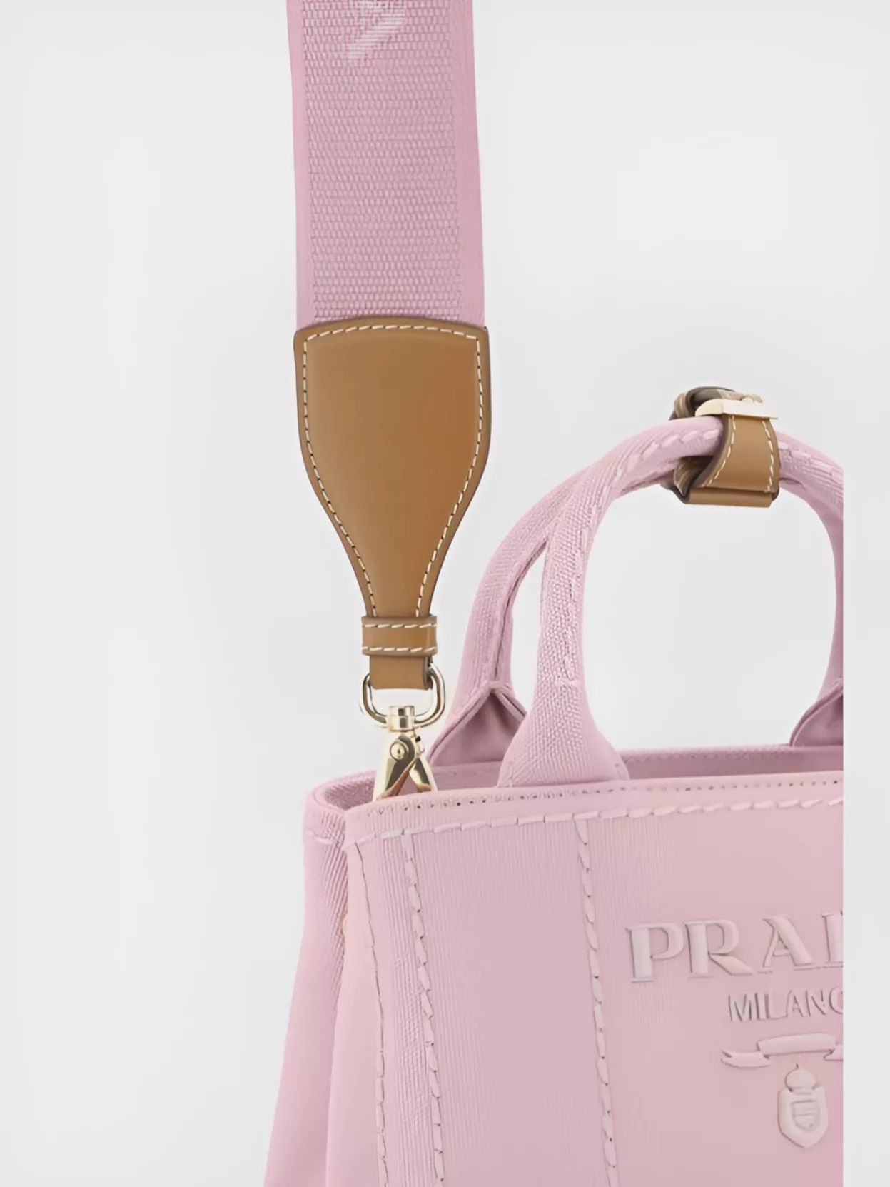 Prada Structured Shoulder Bag Key Ring