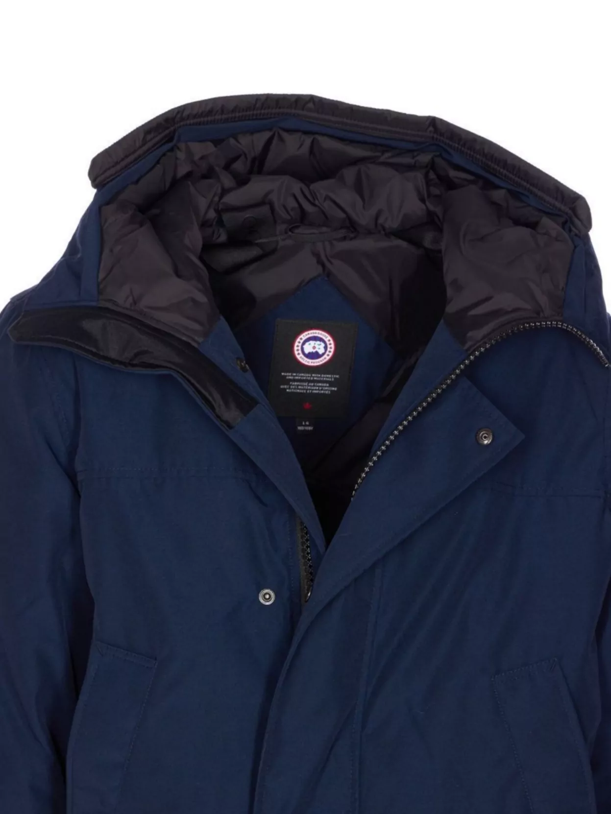 Canada Goose Hooded Coat With Long Sleeves And Pockets