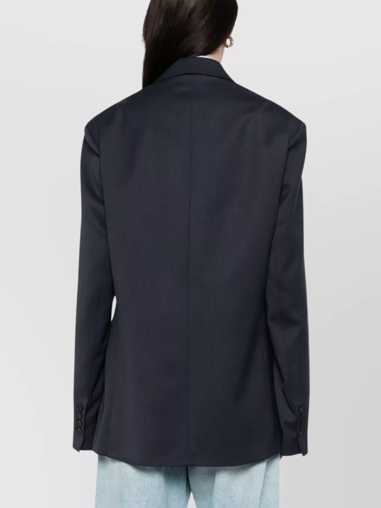 THE FRANKIE SHOP PEAK LAPELS TAILORED BLAZER