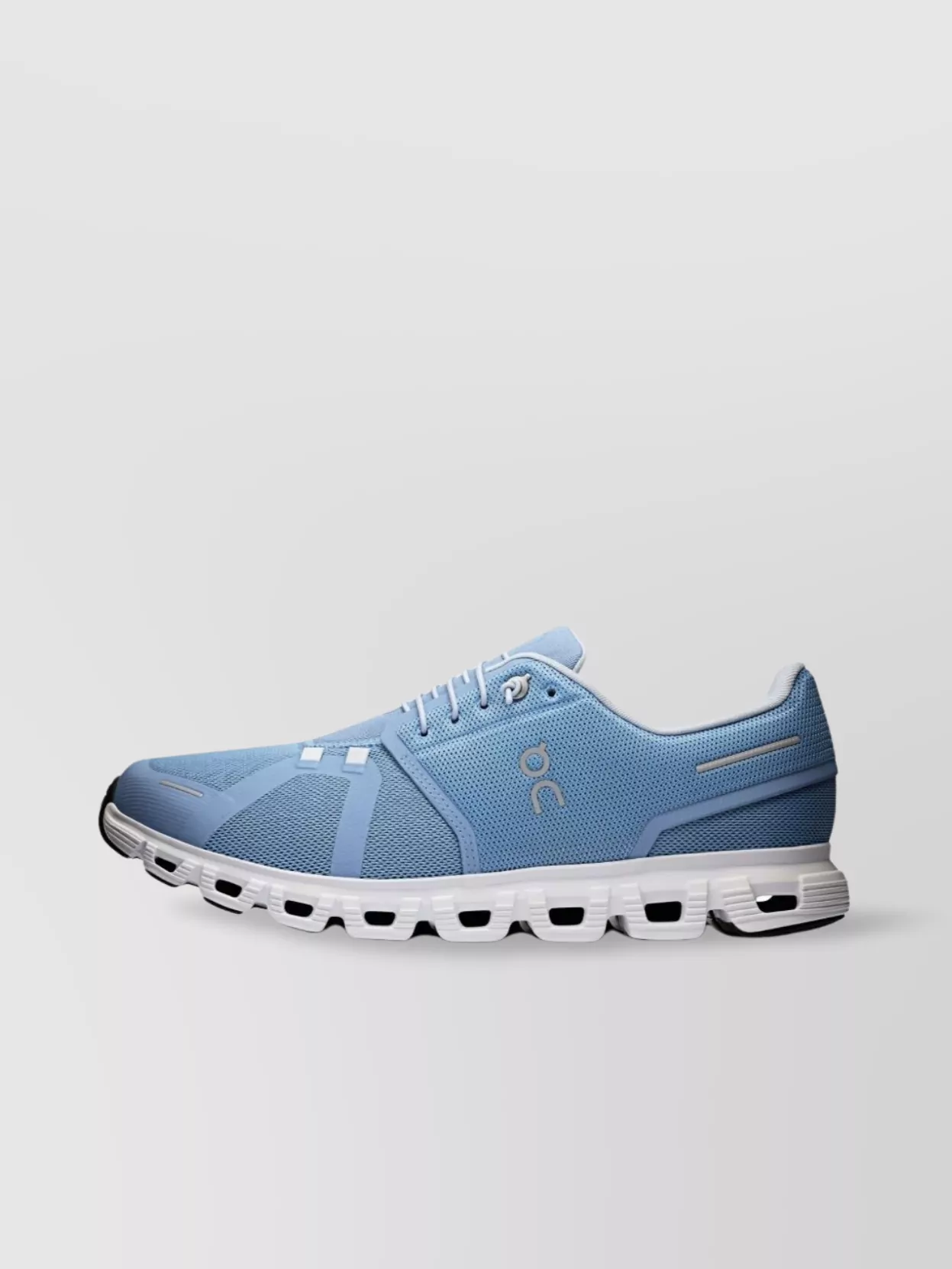 On Running Mesh Panel Round Toe Rubber Sole Sneakers