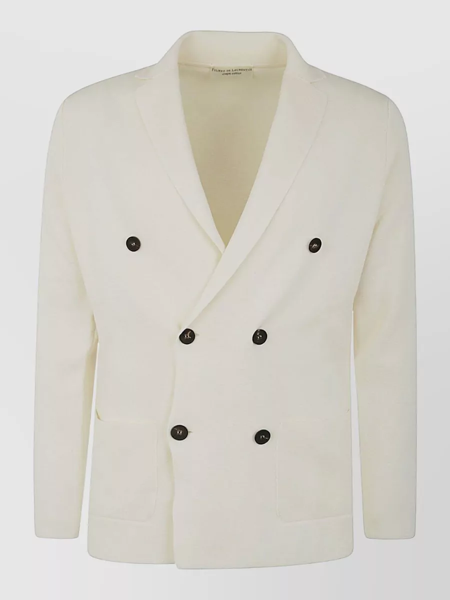 Filippo De Laurentis cotton double-breasted jacket