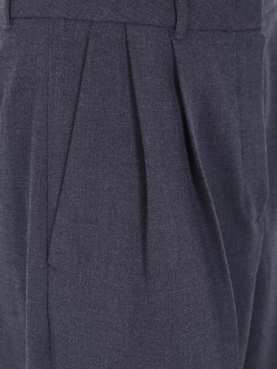 Dunst Double Pleated Wide-Leg Suit Trousers