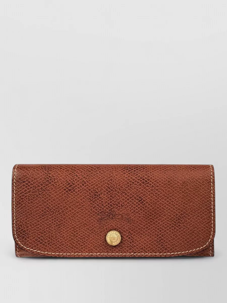 Longchamp leather clutch bag