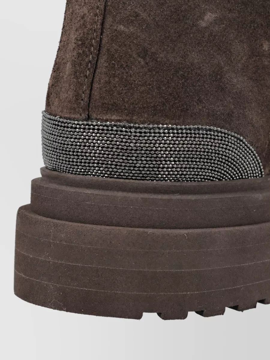 Brunello Cucinelli Leather Ankle Boots