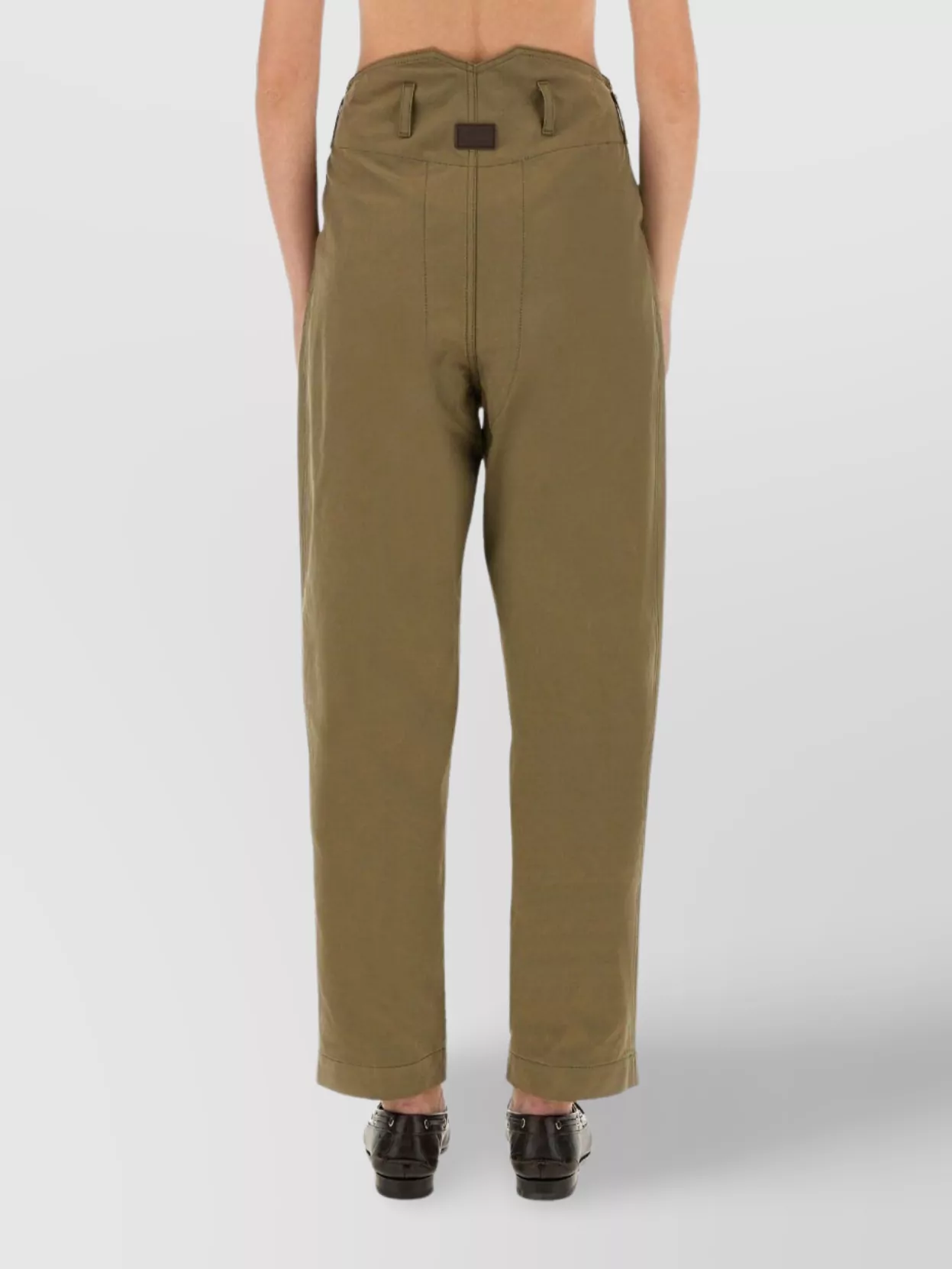 Moschino Tailored Trousers Front Pleats In Green