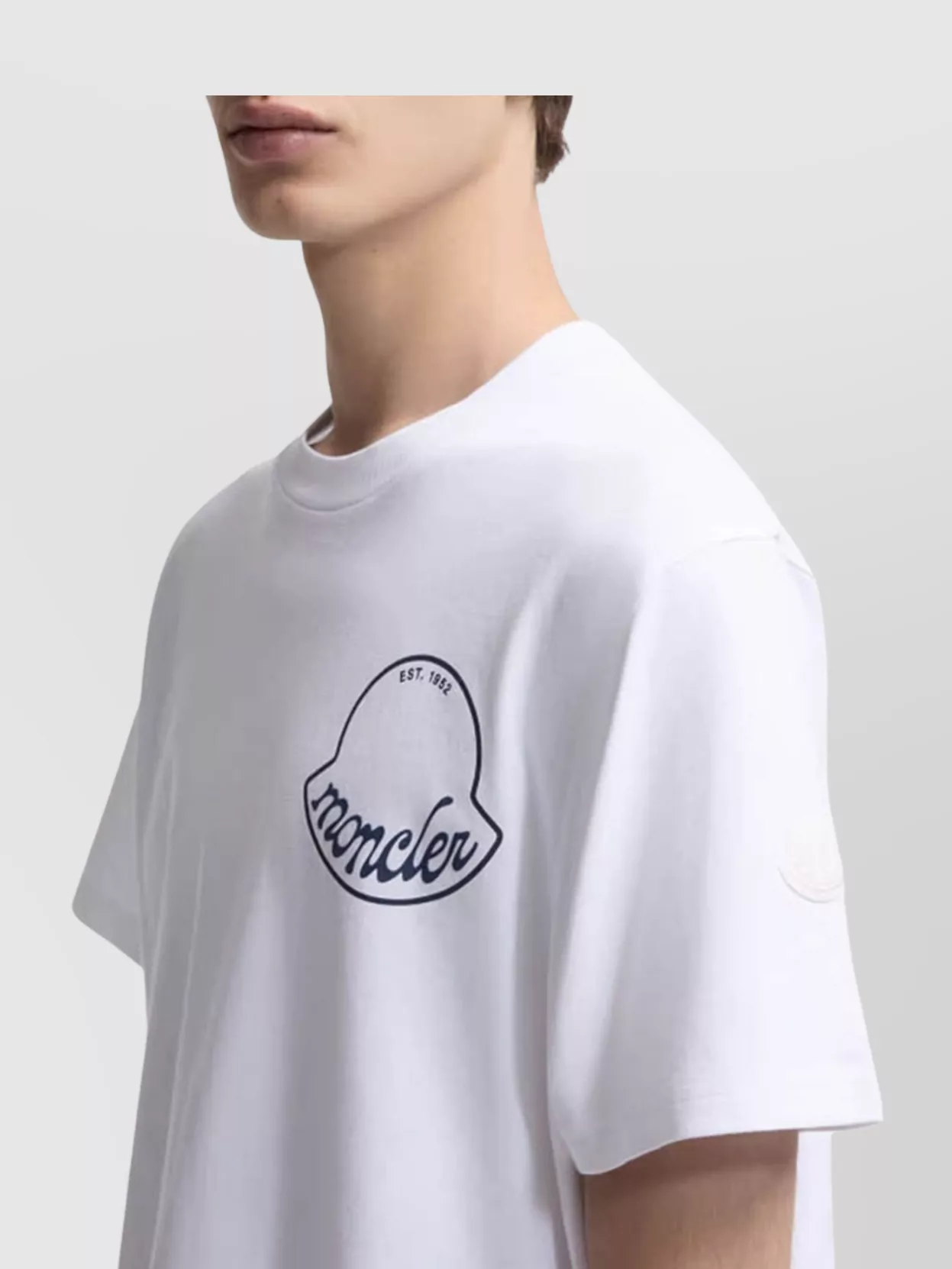 Moncler Crew Neck Graphic Print Short Sleeves