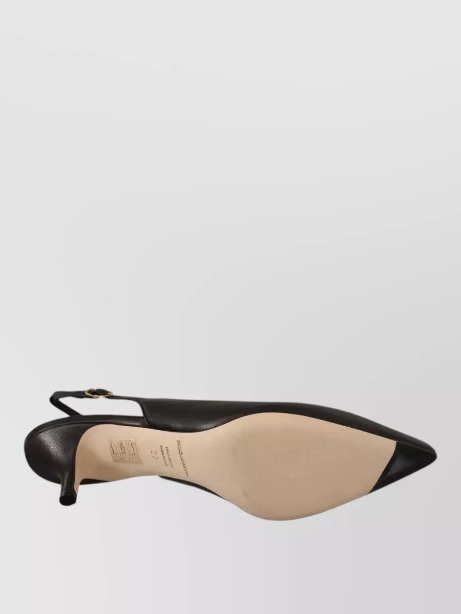 Dolce&Gabbana Leather Slingback Sandals