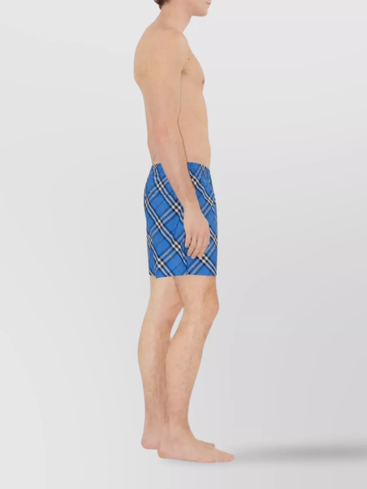 Burberry Check Drawcord Elastic Waist Swim Shorts