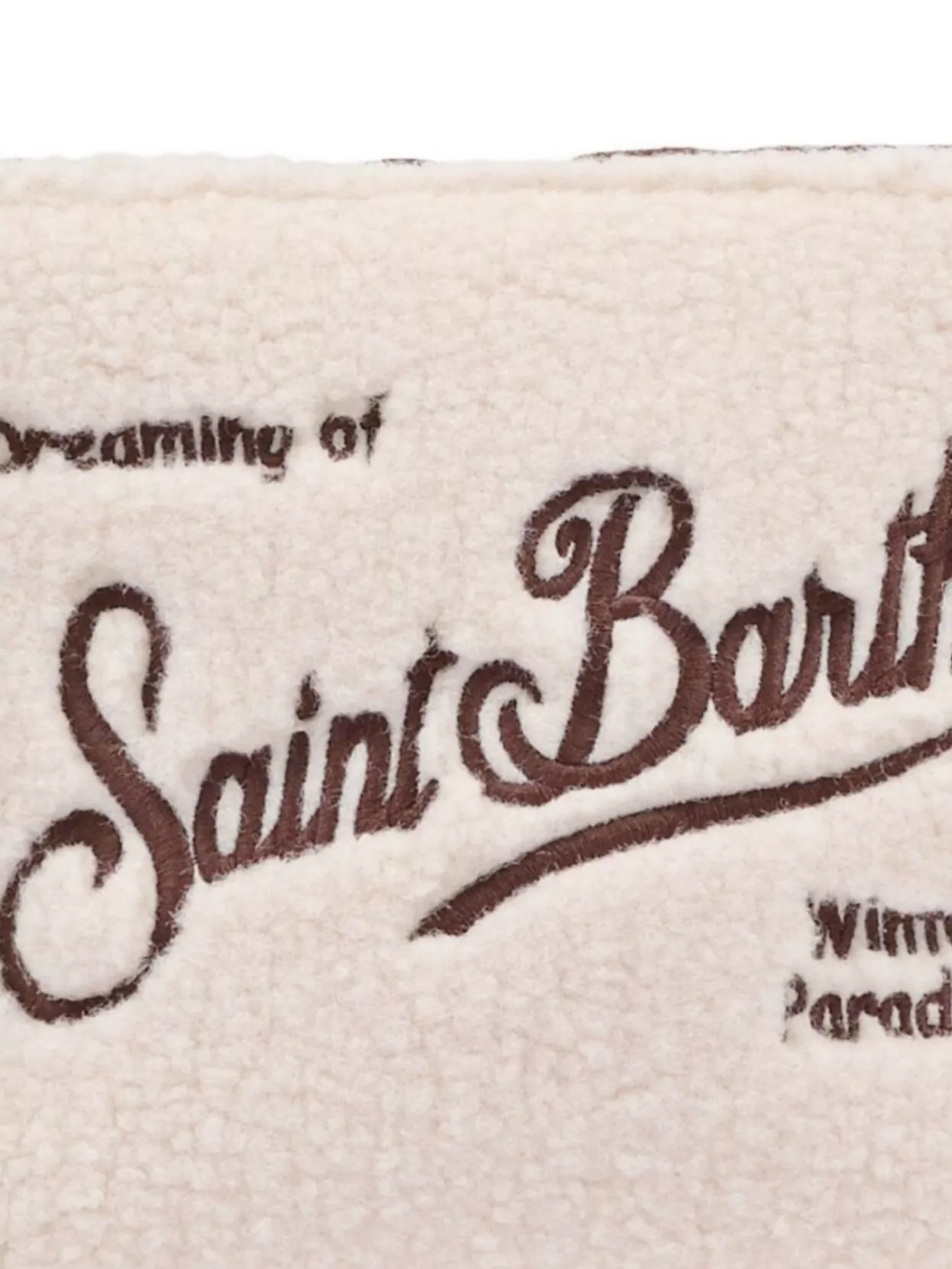 Mc2 Saint Barth Shearling Clutch Bag Carry Loop