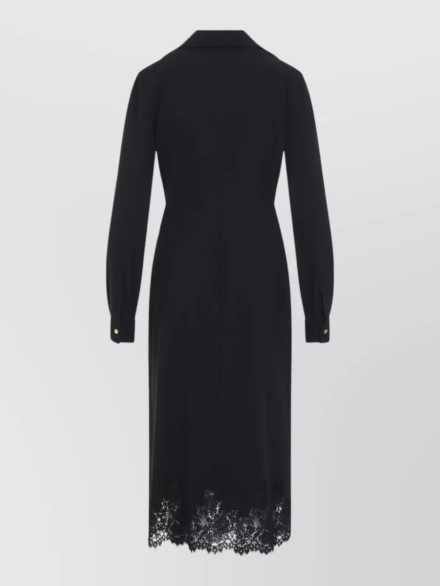 Alberta Ferretti asymmetric wrap midi dress