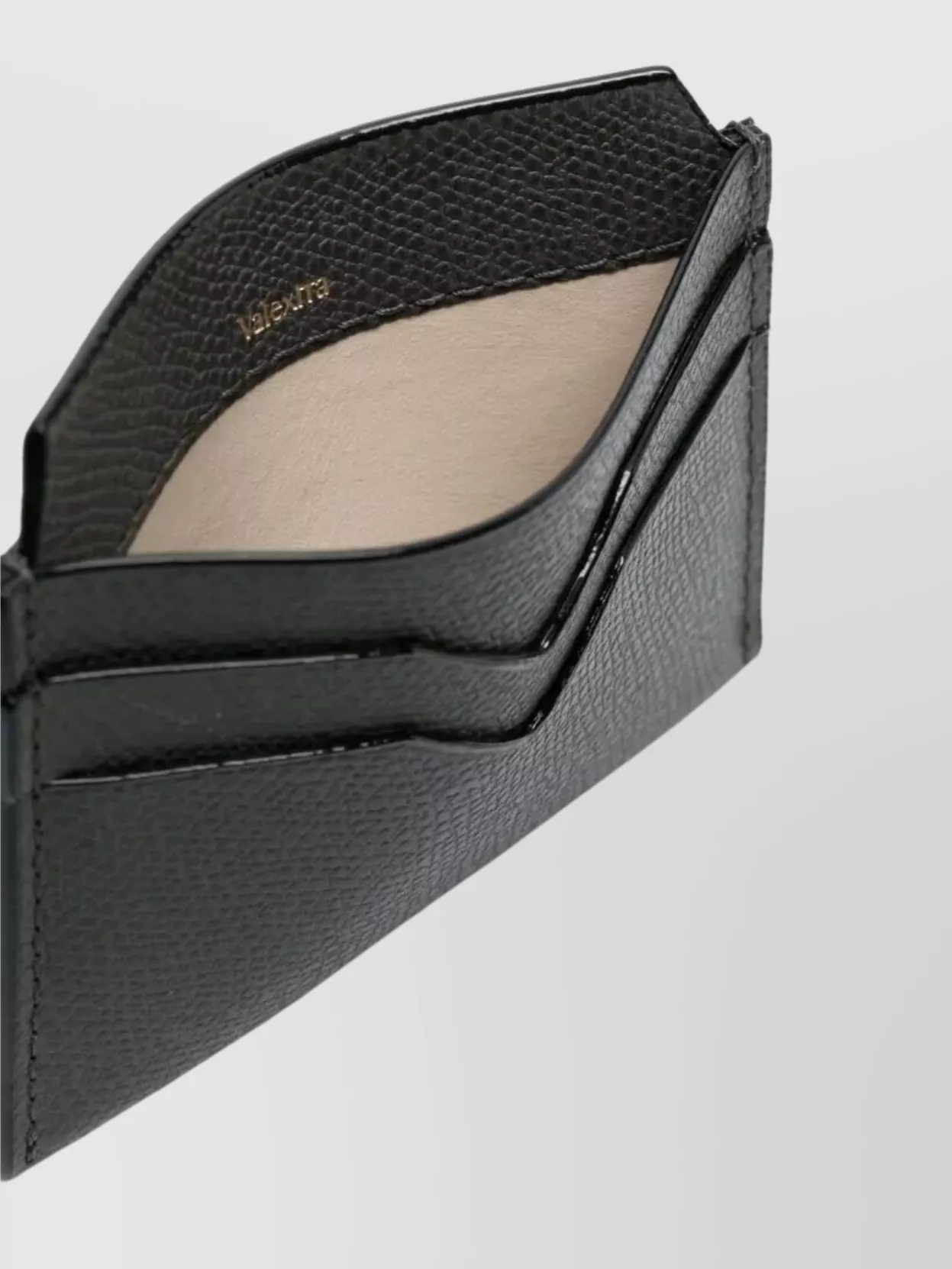 Valextra Compact Textured Leather Cardholder