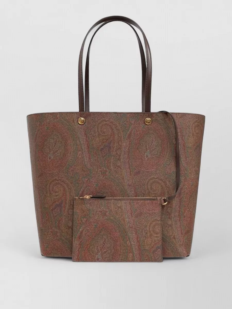 Etro na leather tote bag