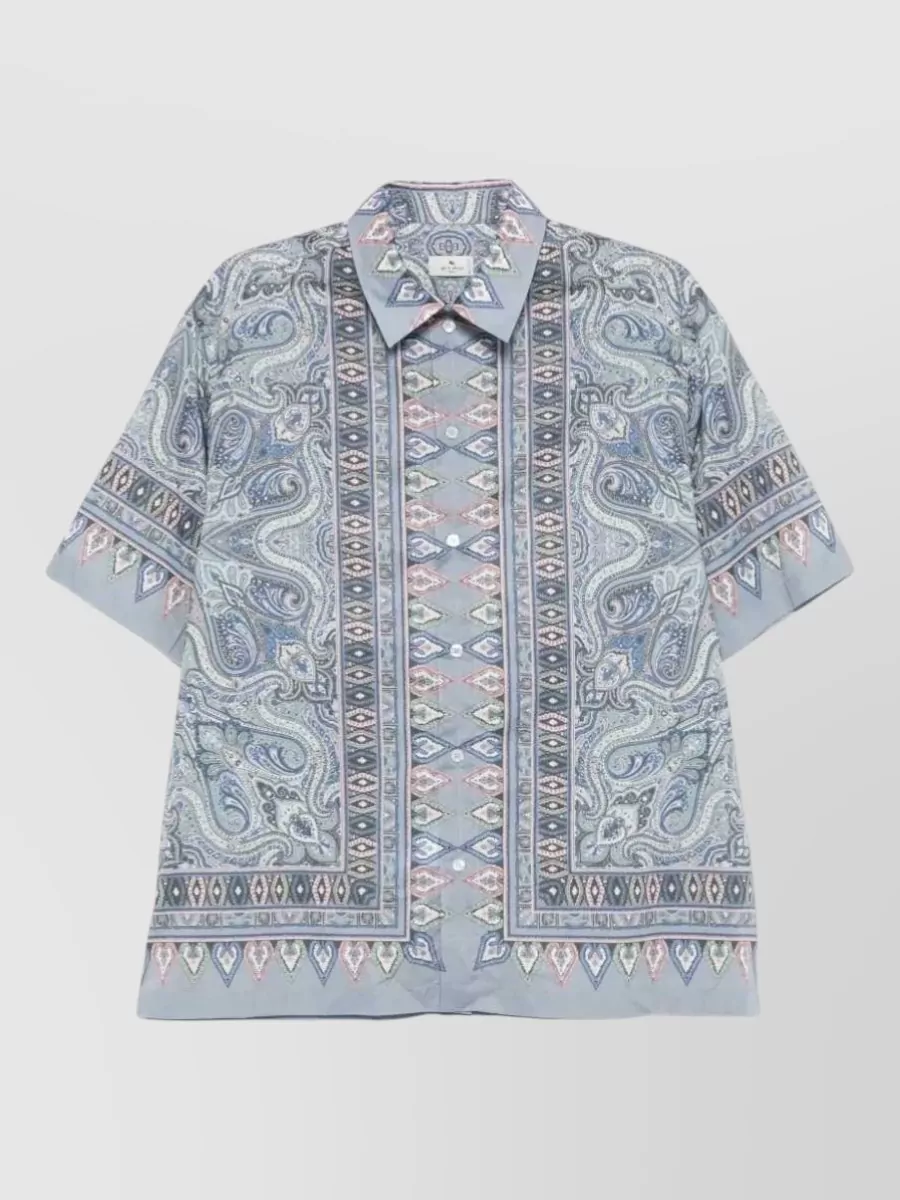 Etro paisley print short-sleeve shirt