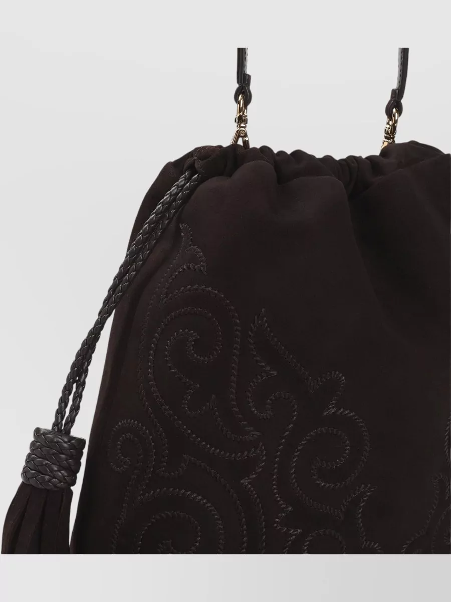 Etro Medium Suede Bucket Bag