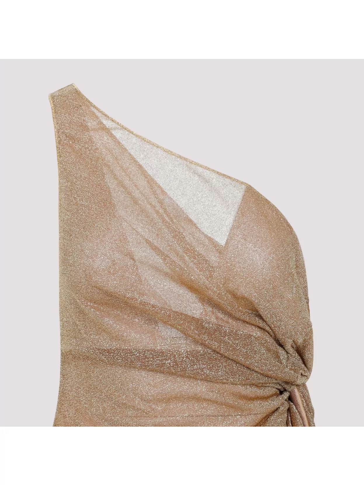Oseree Oséree One Shoulder Dress In Lurex Knit