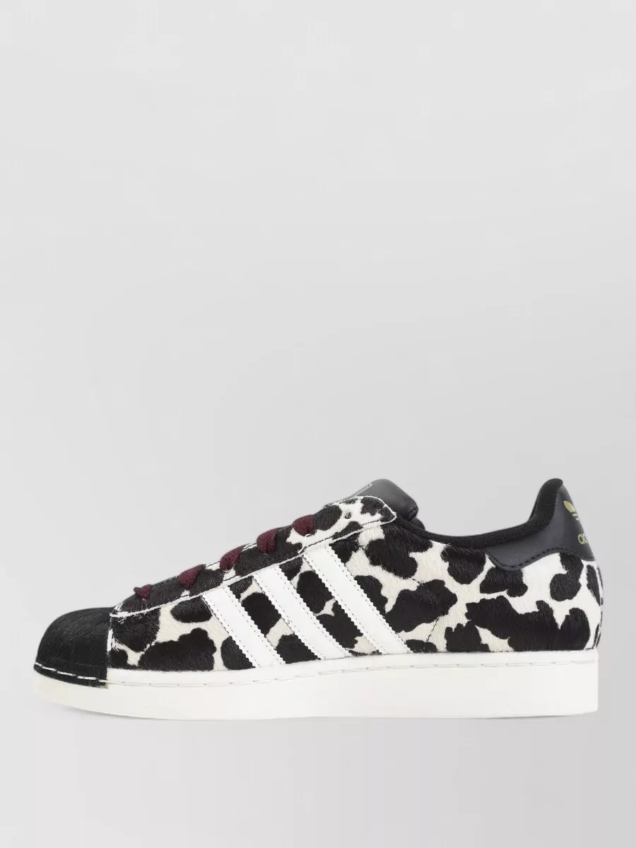 Adidas Pony Hair Cow-Print Lace-Up Sneakers