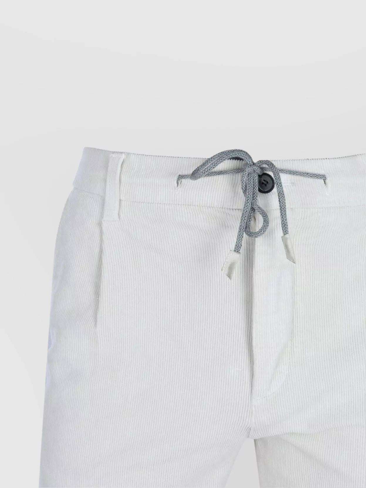 Eleventy Trousers Featuring Elastic Waistband And Pockets In White