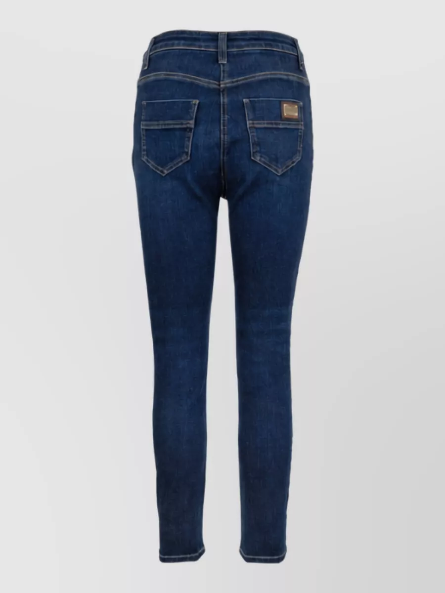Elisabetta Franchi Denim Skinny Trousers