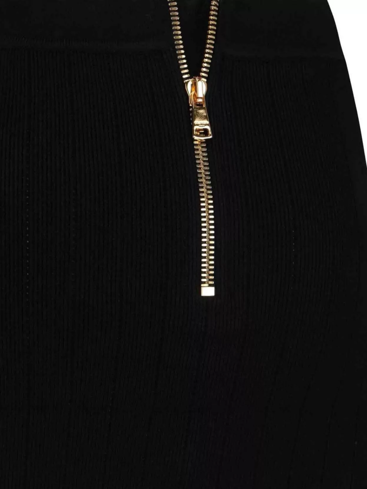 Balmain Buttoned High-Waist Ribbed Skirts