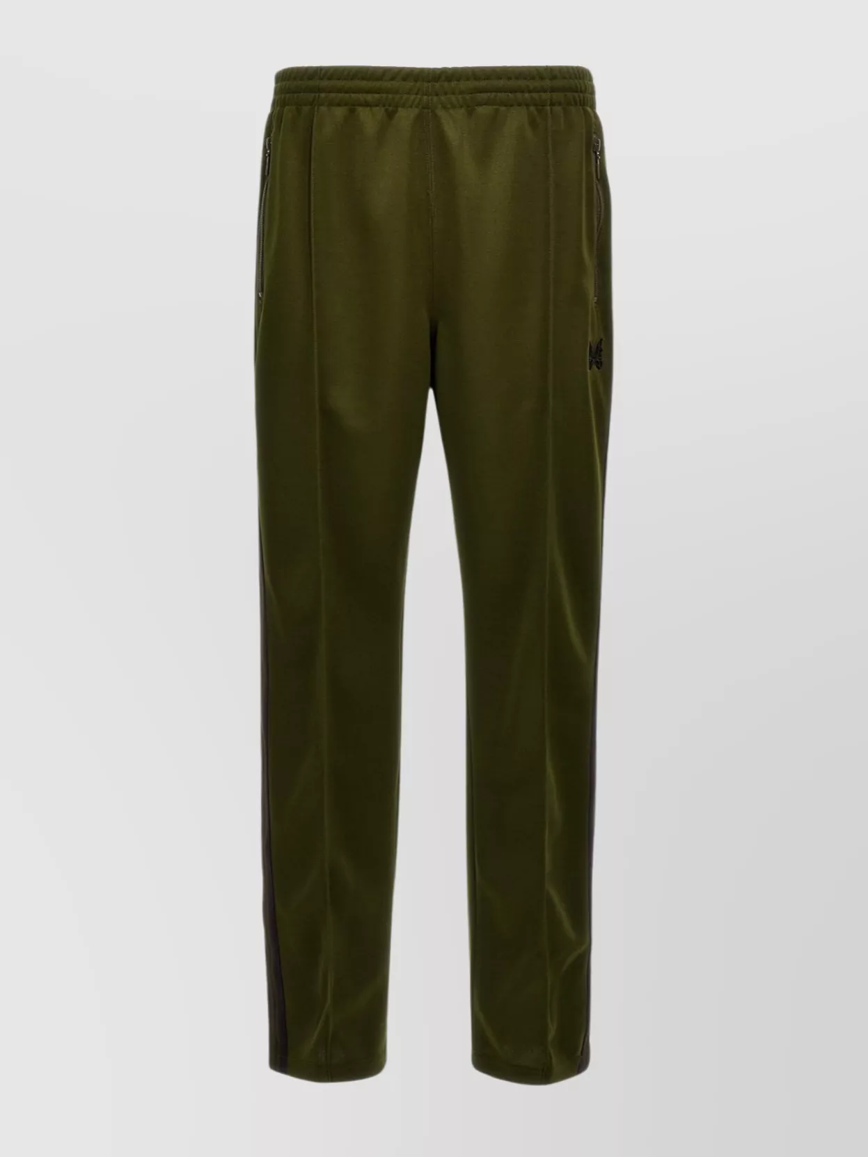 Needles Logo Embroidered Side Band Joggers In Green