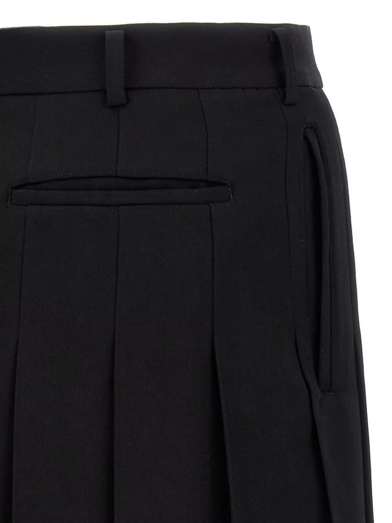Comme Des Garçons Bermuda Shorts With Pleated Design And Pockets