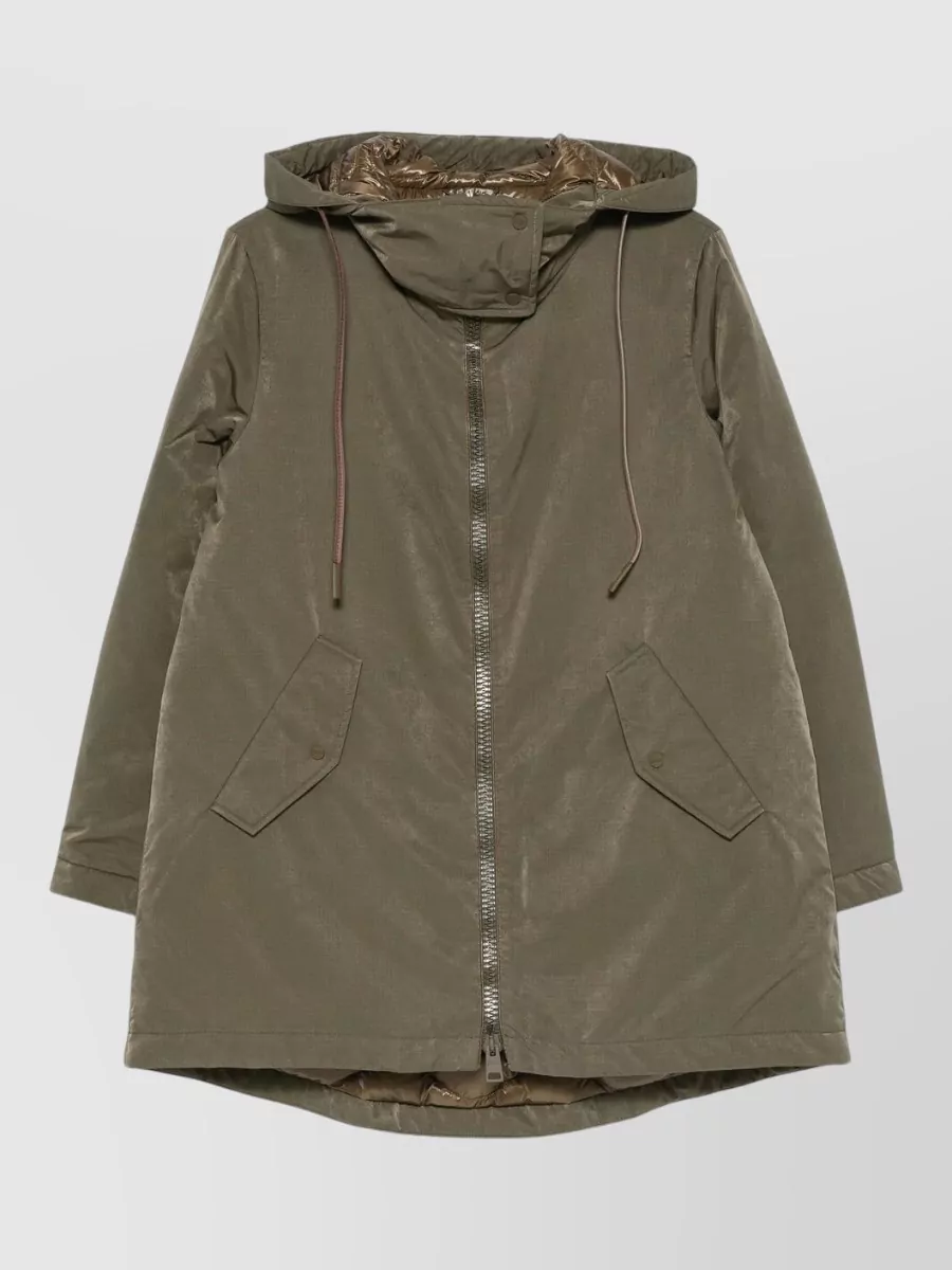 Herno ripstop hooded parka coat