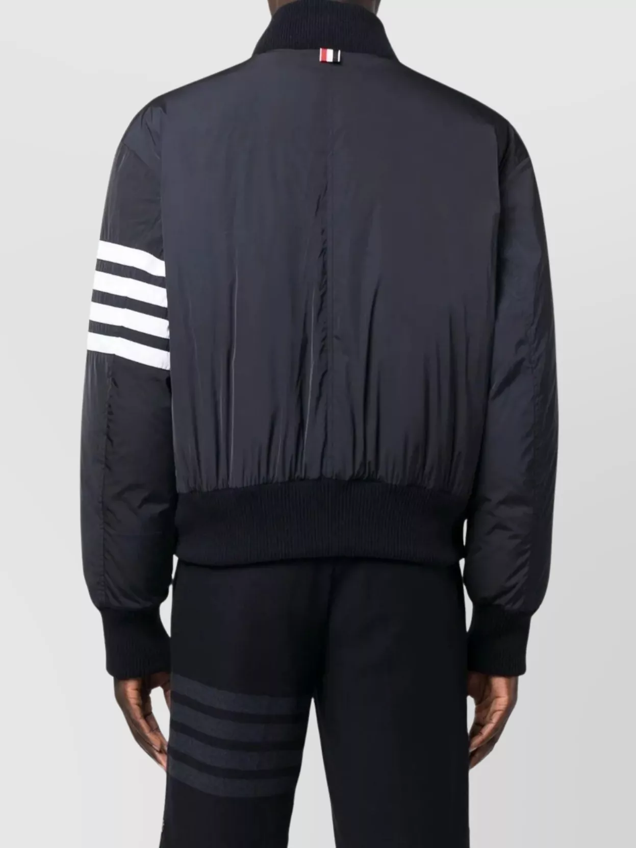 Thom Browne 4-bar Plain Weave Suiting Bomber Jacket