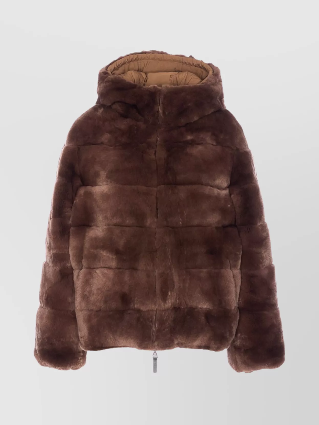Yves Salomon Hooded Jacket With Fur And Pockets
