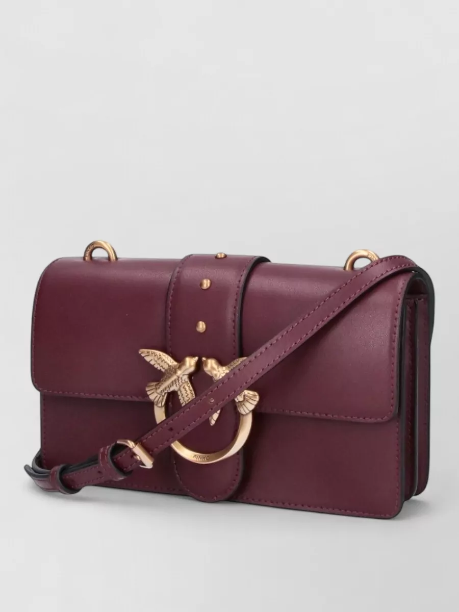 Pinko Love Bag Leather Clutch Bag