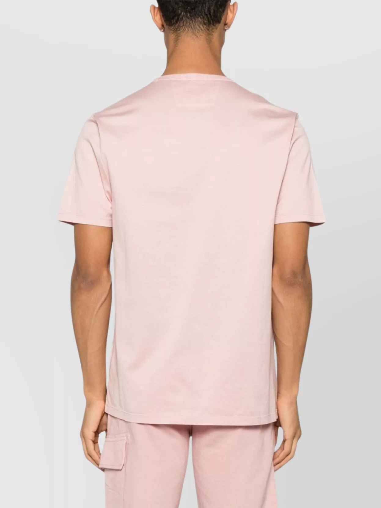 C.p. Company Crew Neck Cotton T-Shirt Patch Detail