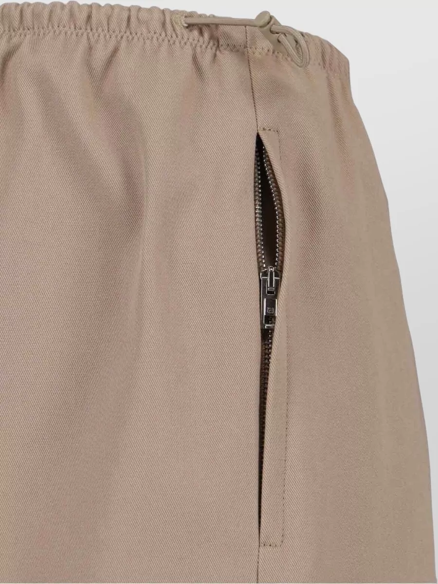 Alexander Wang Straight Leg Trousers Elastic Waistband