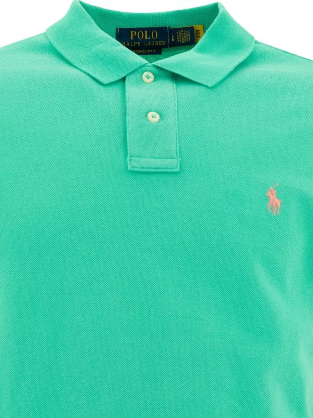 Polo Ralph Lauren Ribbed Collar Polo Shirt With Short Sleeves