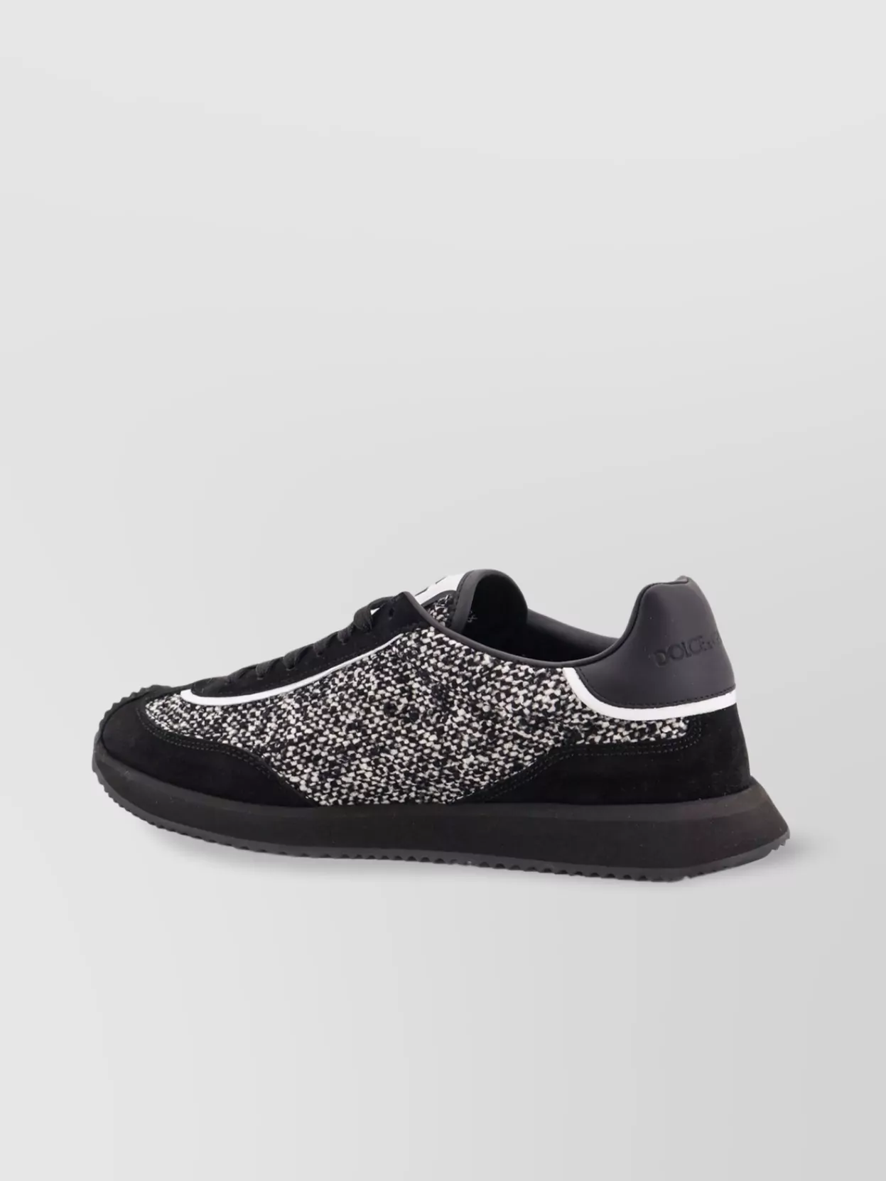 Dolce&Gabbana Low-Top Sneakers With Wool And Suede