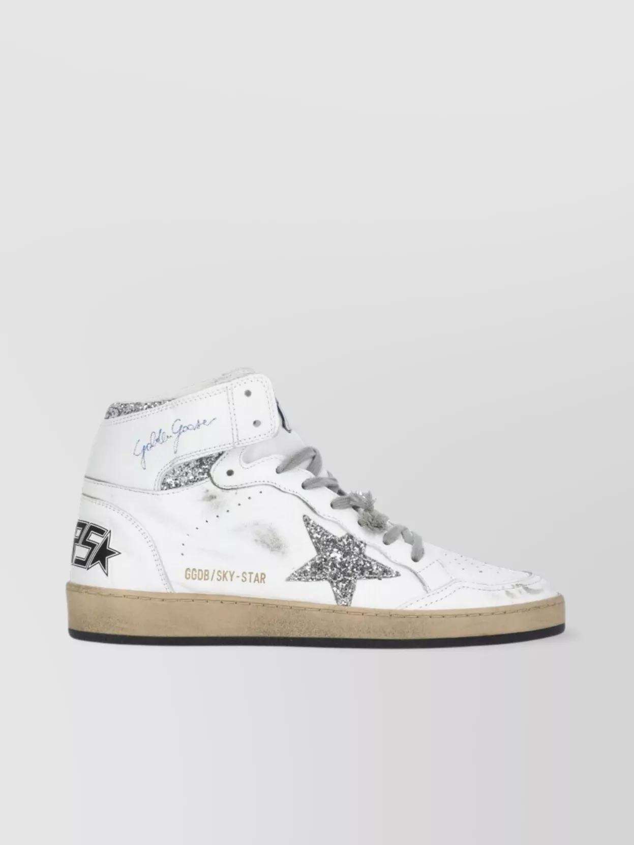 Golden Goose Glitter Star High Top Sneakers