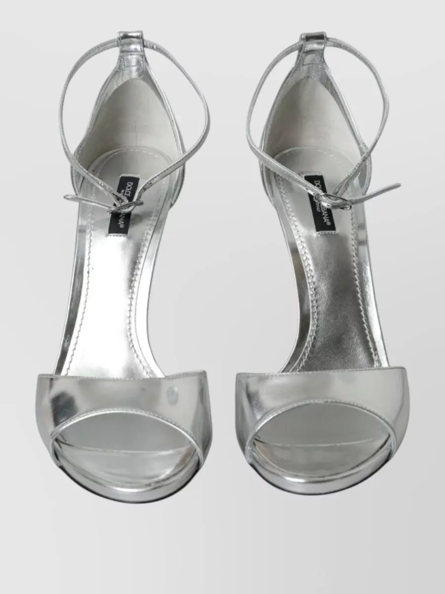 Dolce&Gabbana Leather Stiletto Heel Sandals