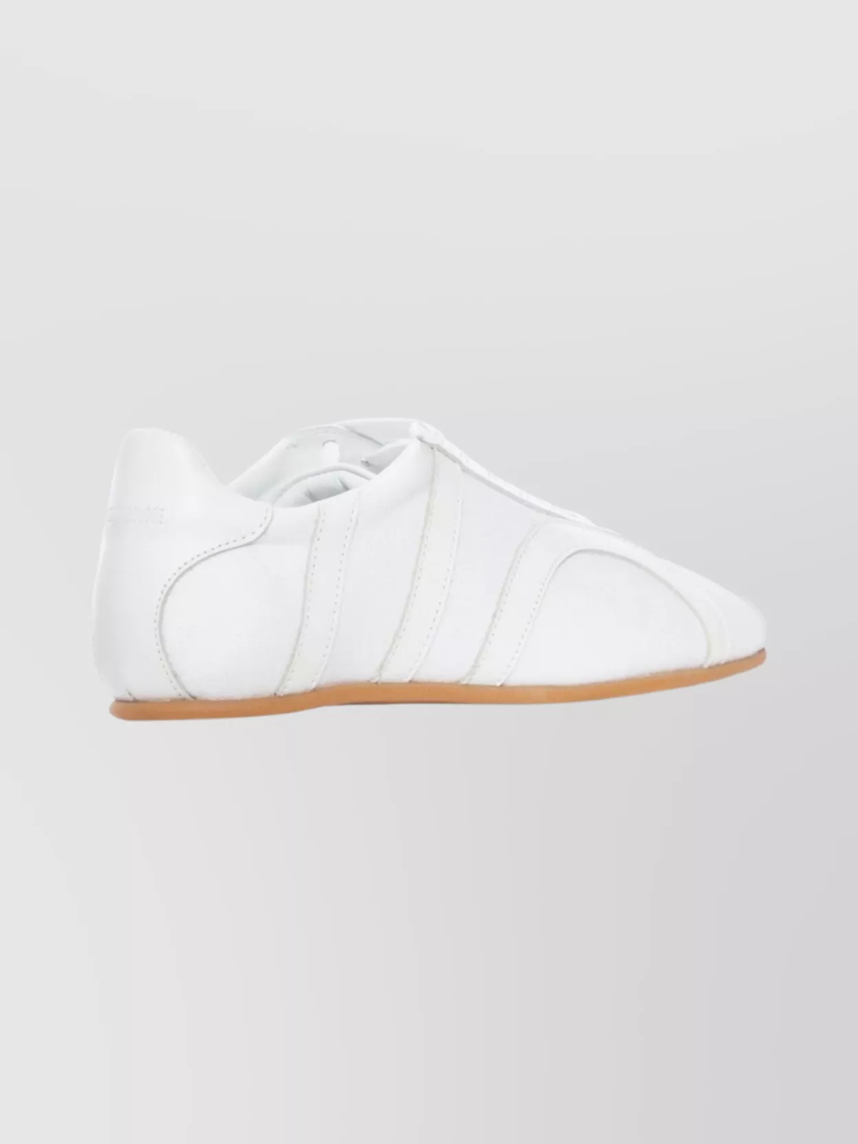 Totême Low-Top Canvas Sneakers Round Toe Design