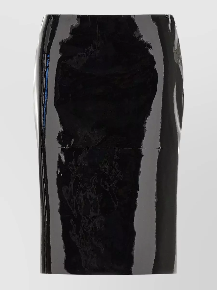 Ferragamo patent leather pencil skirt