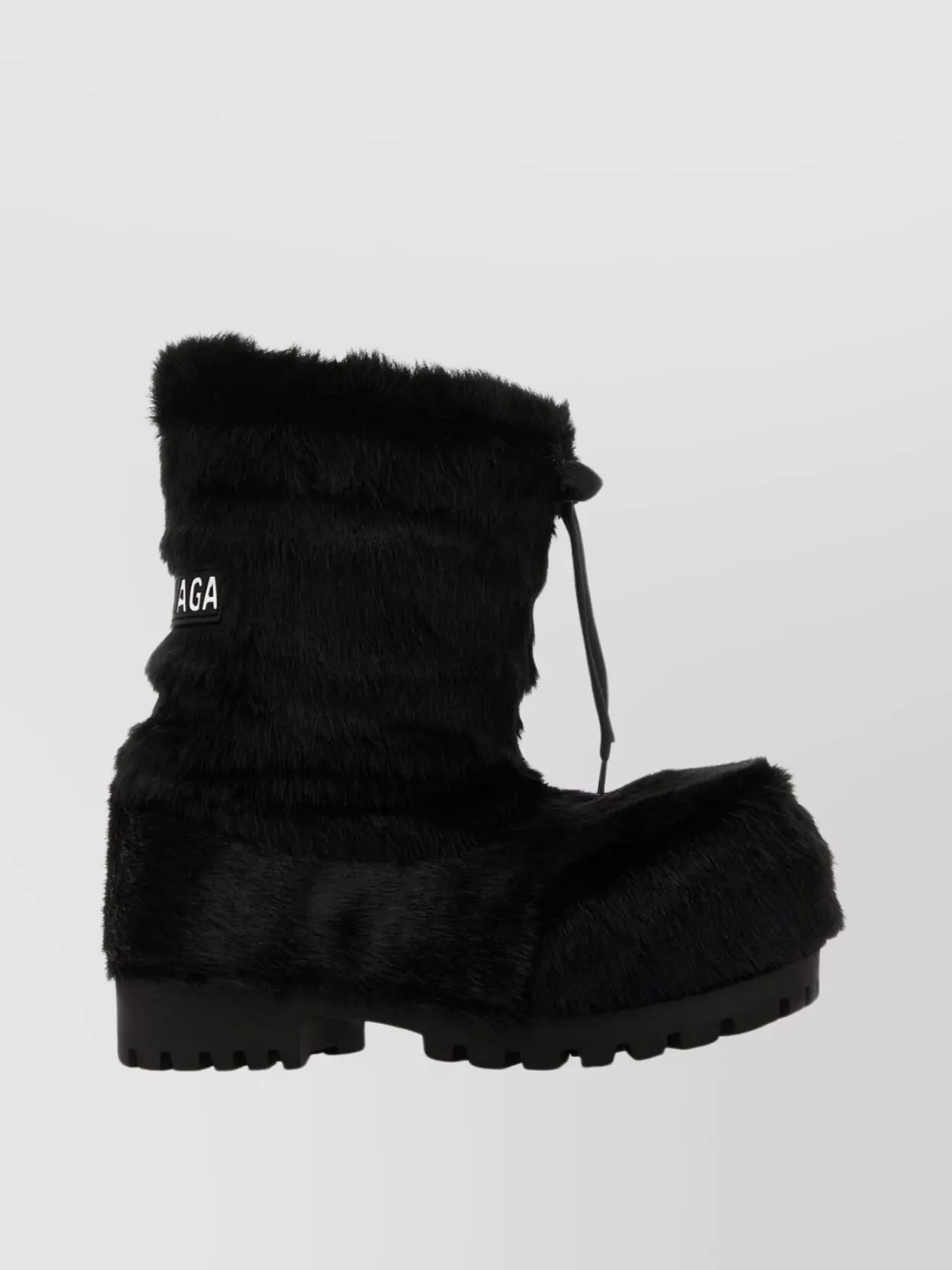 Shop Balenciaga Alaska Ankle Boots With Chunky Sole And Fur Texture