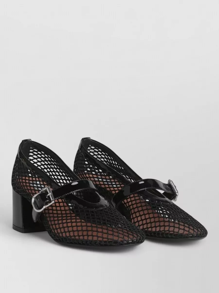 Alaïa Mesh High-Heel Mary Jane Pumps