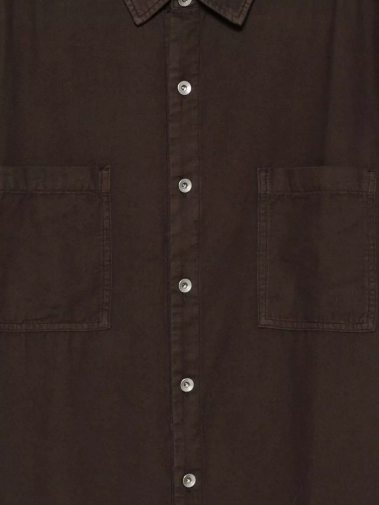 Rick Owens Drkshdw Oversized Cotton Shirt Chest Pockets