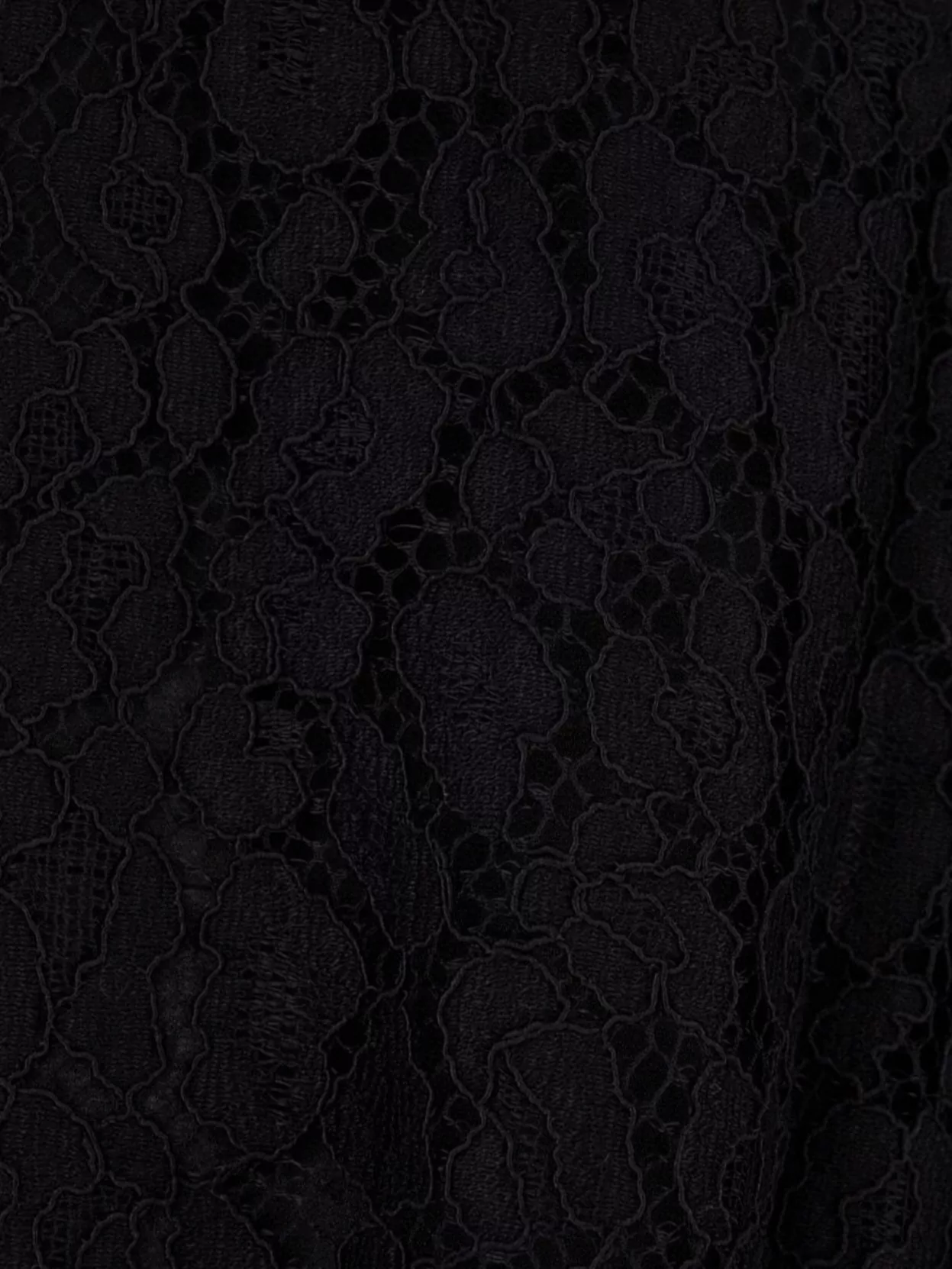 Michael Kors Lace Flared Hem Mini Dress In Black